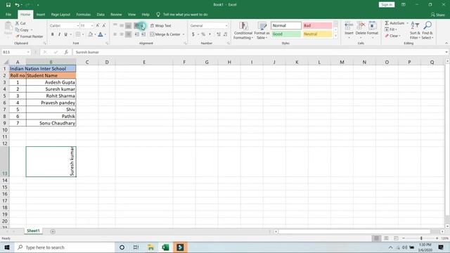 Use of alignment Function in Excel 2007/2010/2013 смотреть онлайн