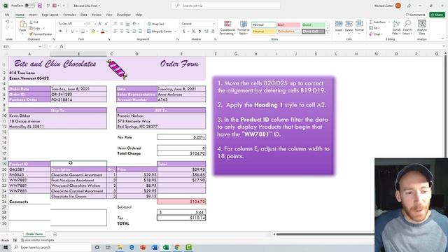 Microsoft Excel certification exam part 2 смотреть онлайн