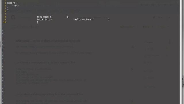 Go #2: Publishing Go code on GitHub смотреть онлайн