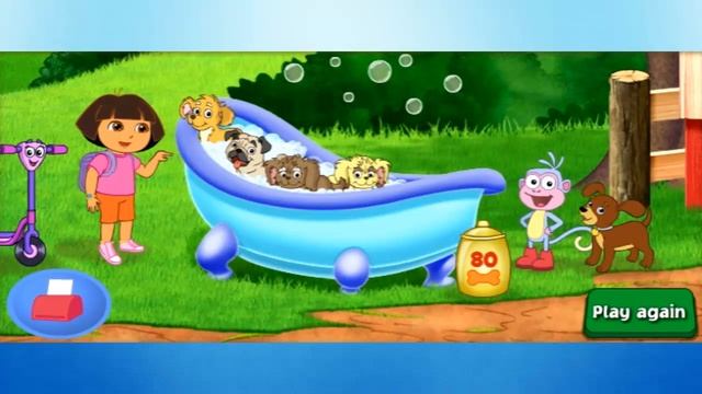Dora the Explorer - Find Those Puppies. Games for kids. смотреть онлайн
