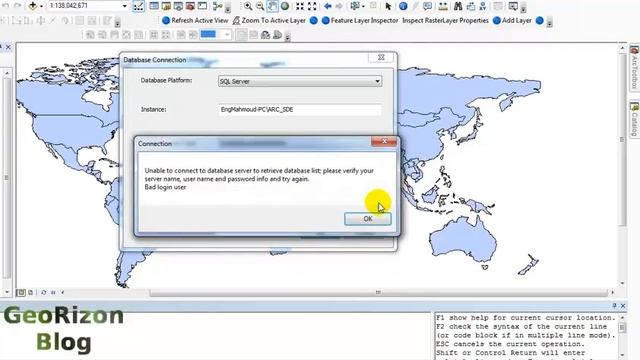 Connect to a Geodatabase in ArcMap смотреть онлайн
