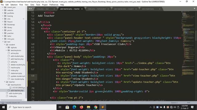 Web Development - PHP Part-Part -10 New Page Setup (Bangla Tutorial) смотреть онлайн