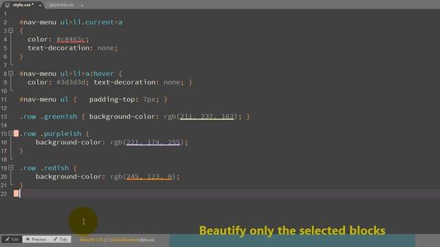Beautify CSS with a single click смотреть онлайн