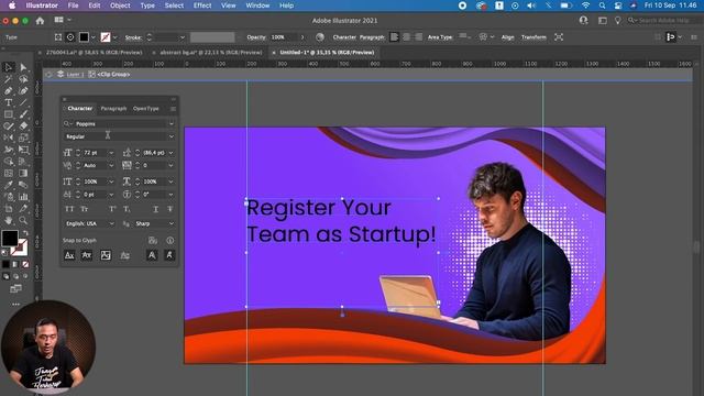 TUTORIAL LENGKAP! Bikin Homepage Design dengan Adobe Illustrator смотреть онлайн