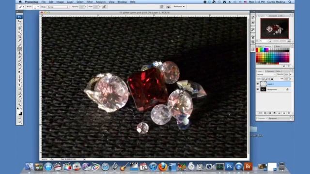 How to Glitter Gemstones on Photoshop смотреть онлайн