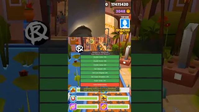 Subway Surfers Mod Menu v2 смотреть онлайн