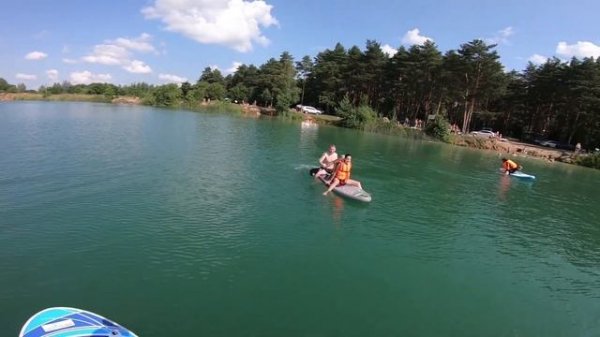 Первый раз на SUP BOARD? первый опыт SUP борд #сап #сапборд