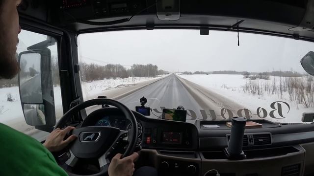 Кемерово-Красноярск. Снег, гололед, а я лечу вперёд... смотреть онлайн