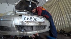 Так Себе Гараж. Замена коробки. Toyota Vitz.