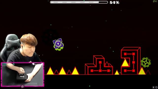 Nine Circles 100% with the BIG ENTER KEY! | Geometry Dash смотреть онлайн