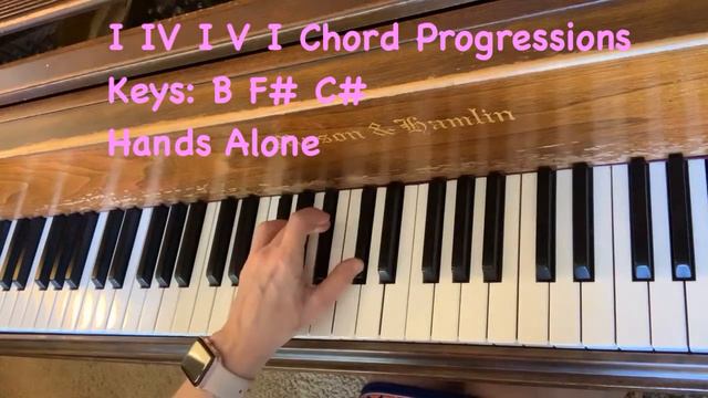 #267 Keys: B F#(Gb) C#(Db) Major.....I IV I V I Chord Progressions.....Hands Alone смотреть онлайн