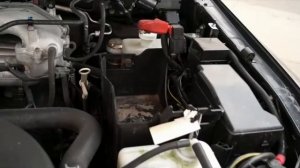 Замена аккумулятора Mitsubishi Pajero 1 - 4