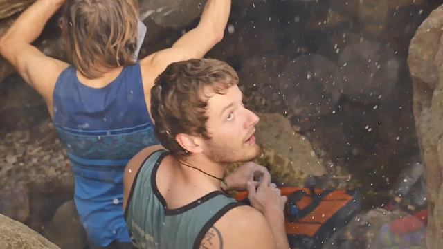 JASON MOMOA, CHRIS SHARMA, POL ROCA CLIMBING IN MALIBU CREEK 2017