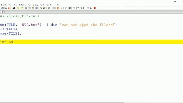 Reading from a text file in perl using Scalar смотреть онлайн