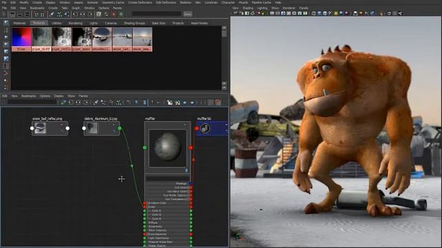Maya 2014 3D Rendering and imaging - Enhanced Node editor смотреть онлайн