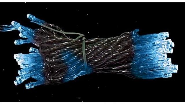 Электрогирлянда НИТЬ-ПРЕМИУМ КЛАСС голуб, 100 ламп (Beauty LED) 10м обзор EST100-4W10-8SB смотреть онлайн