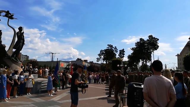 Ирпень, 2022. Выпускники военной кафедры налогового университета принимают присягу. смотреть онлайн