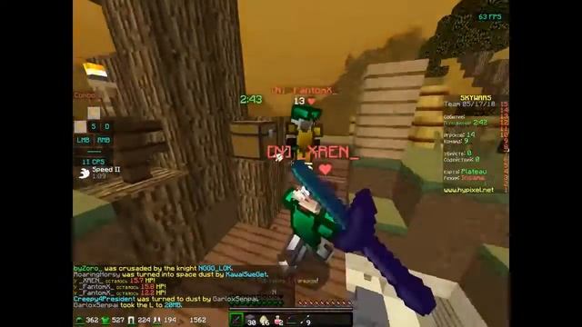 Топовый зелёный РП и 11 килов Hypixel Sky Wars смотреть онлайн