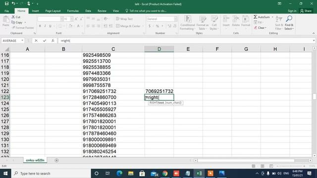 How to Remove Country Code or +91 or 0091 or 91 from Mobile Numbers List in Any Microsoft Excel.. смотреть онлайн