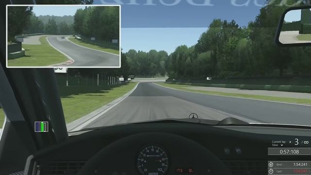 Assetto Corsa hotlap - Mercedes 190E DTM at Imola (world record RSR) смотреть онлайн