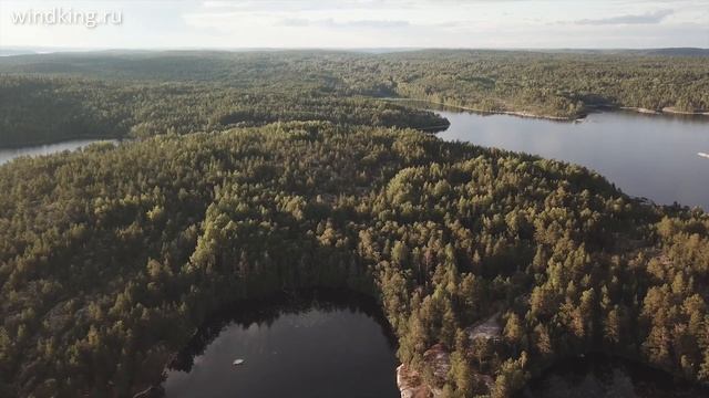 Отдых в Карелии на лодке Orca 360 | Ладожское озеро | WINDKING.RU смотреть онлайн
