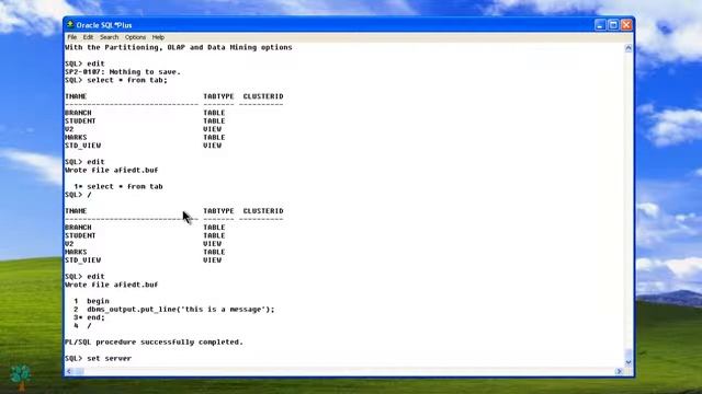 Oracle10g / PL/SQL / Intro смотреть онлайн