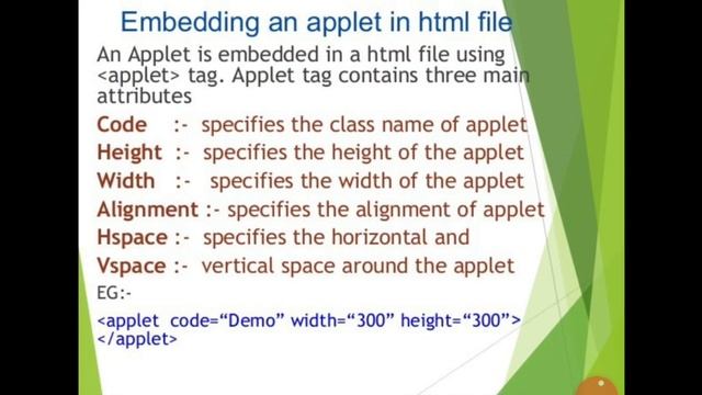 Module V- Java Applets смотреть онлайн