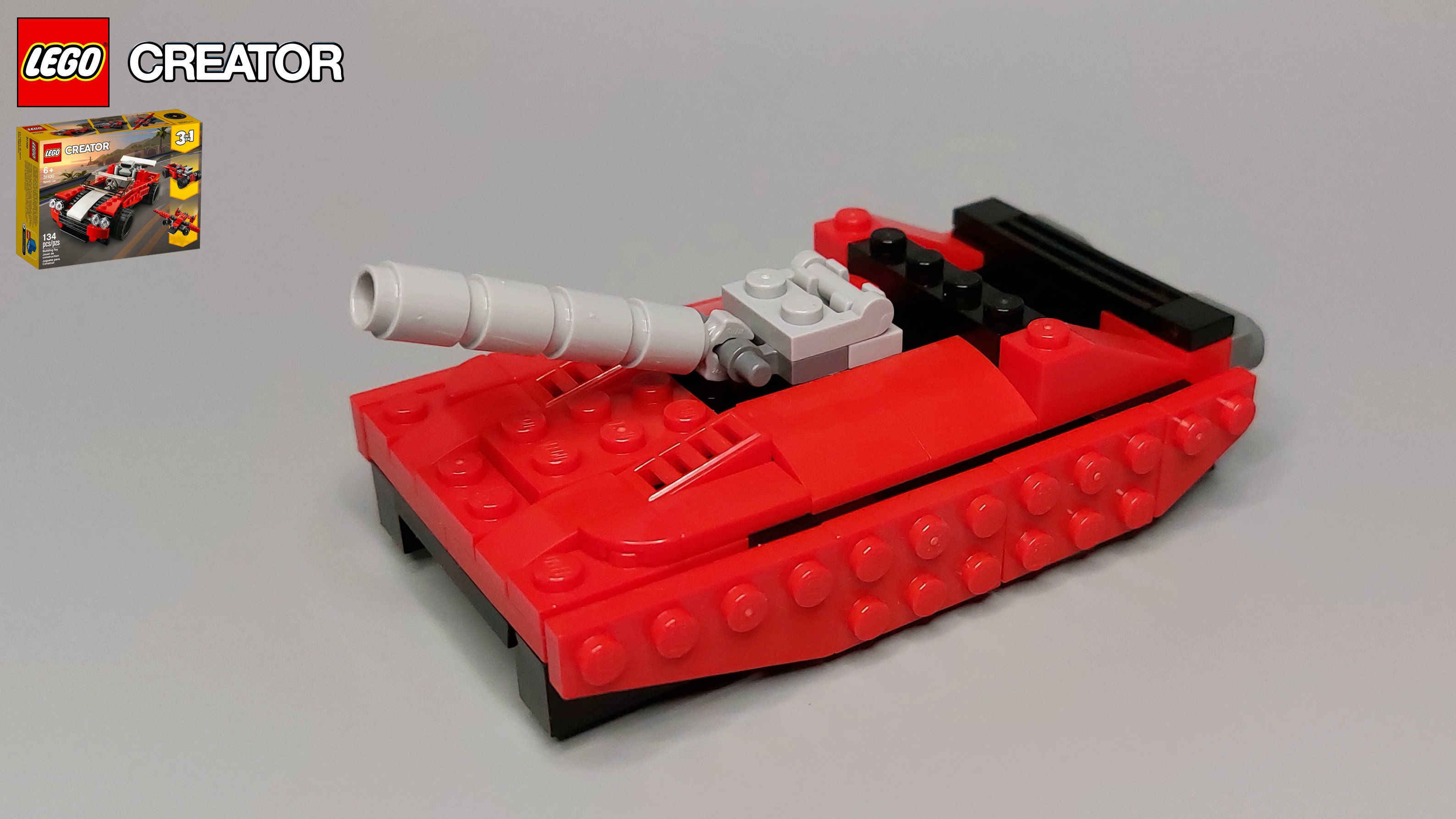 Лего Самоделки - ТАНК из Lego Creator (31100) #7 смотреть онлайн