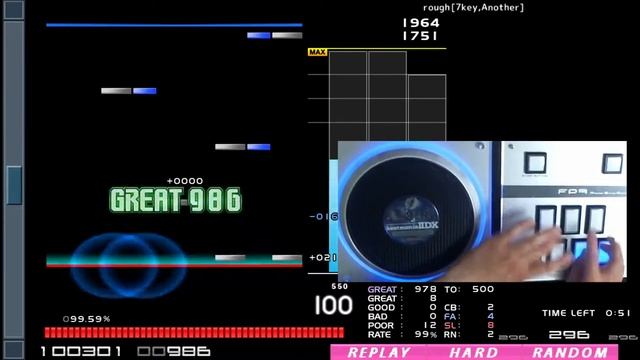 [発狂BMS/手元付き]★4 rough [7key,Another] MAX-21 смотреть онлайн