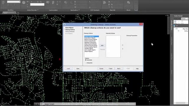 AutoCAD Map 3D — Drawing Cleanup Tools смотреть онлайн
