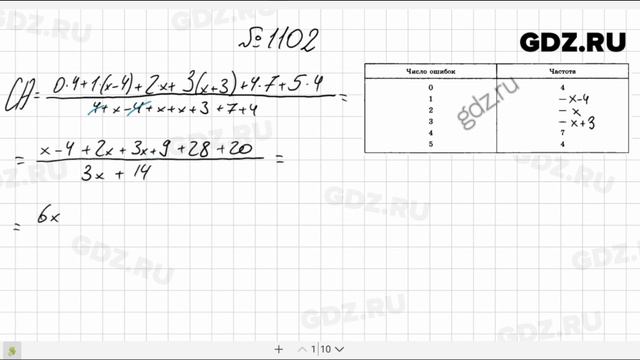 № 1102- Алгебра 8 класс Макарычев смотреть онлайн
