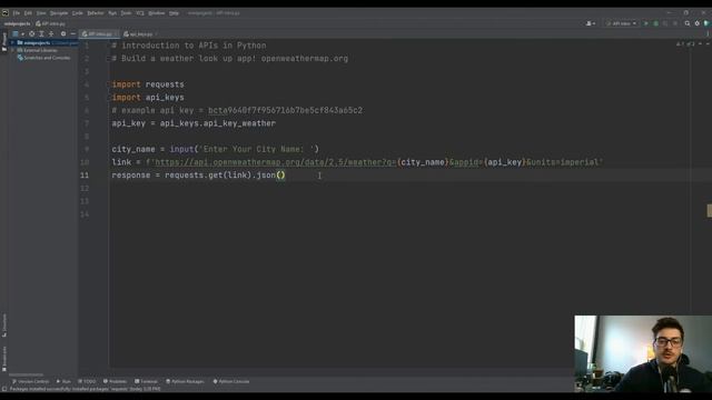 Intro to APIs using Python! Build a Weather Look-Up Application! смотреть онлайн
