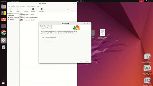 Install Microsoft Office 2007 In Ubuntu 22.04 Jammy | August 2022