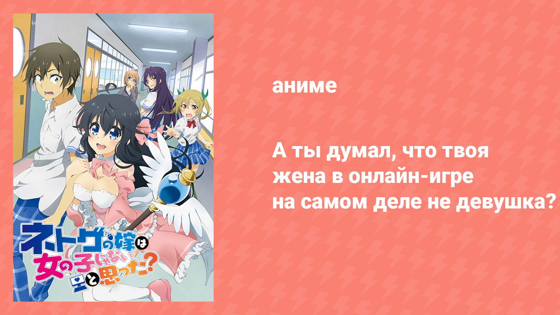 А ты думал, что твоя жена в онлайн-игре на самом деле не девушка? 1 сезон 2 серия (аниме, 2016) смотреть онлайн