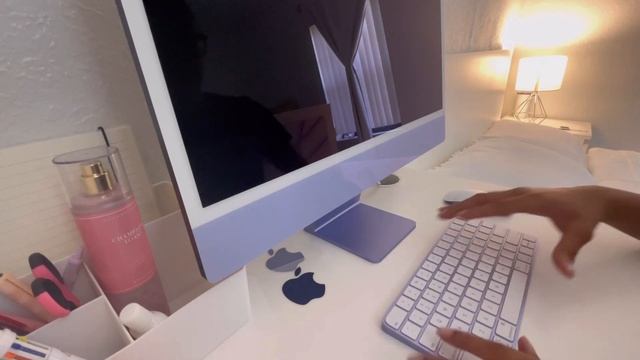 purple M1 IMac unboxing 24” ? | first impressions + playing roblox смотреть онлайн