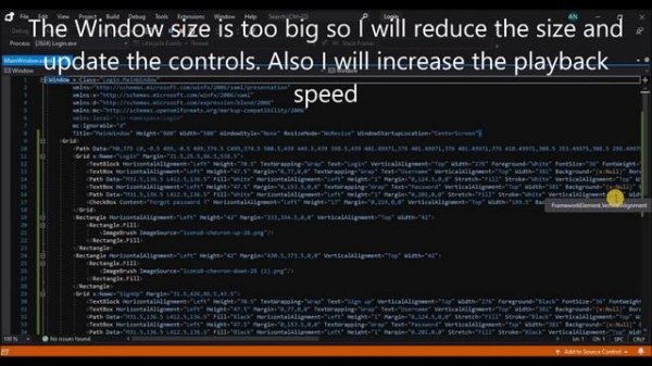 WPF Tutorial : XAML UI design in Visual studio blend 2019 | Login Animation | C# WPF
