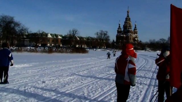 Лыжная эстафета в Петергофе смотреть онлайн