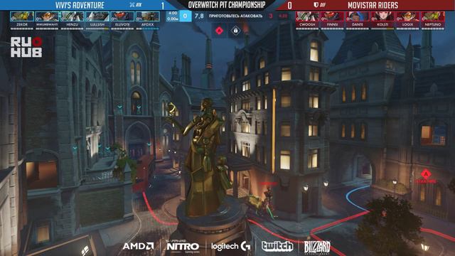 NiP vs Vivi's Adventure - Overwatch PIT EU [Play-Off] смотреть онлайн