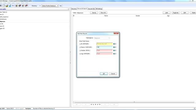 Create SQL lite Database using SQL lite Manager addon in Firefox смотреть онлайн