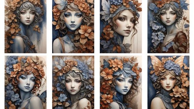 Hydrangea Fairies Junk Journal Kit - Digital смотреть онлайн