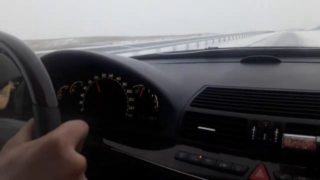 Мерседес W220 S500 расход по трассе