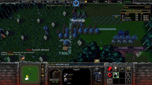 【WarCraft 3】Zombie Defense v0.21w ► Game 79 (Archsage) ★ Normal | Jungle (Victory) ║#422║ смотреть онлайн