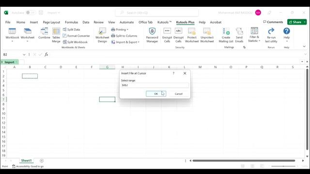 Import Data From Closed Workbook Into Current Workbook With Kutools For Excel смотреть онлайн