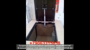 Люк в погреб с электроприводом