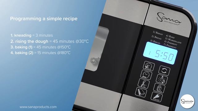 Sana Smart Bread Maker: Basic controls смотреть онлайн