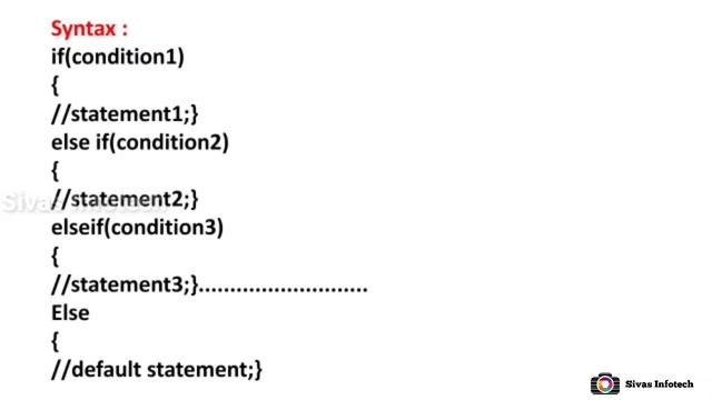 if else if ladder Statement in java || Control Statements in java || java in tamil ||Sivas Infotech смотреть онлайн