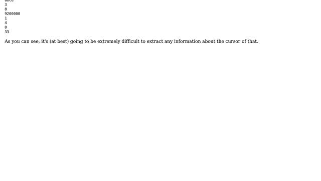 Databases: Determine structure of out cursor смотреть онлайн