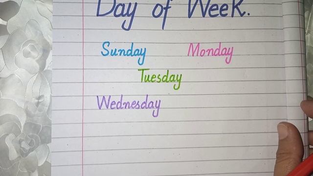 Days of Week. Writing, 7 Days of a week смотреть онлайн