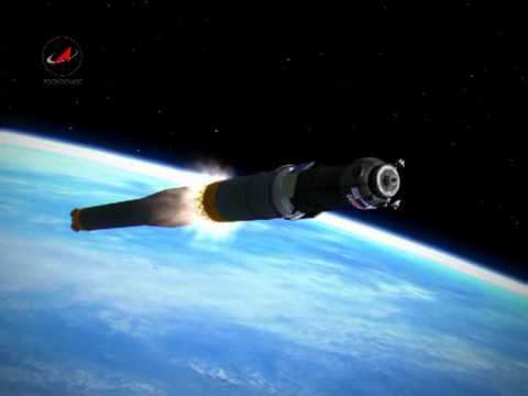 Анимация пуска КК "Союз-TMA16" смотреть онлайн