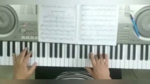 Разбор Под небом Парижа на синтезаторе 2 часть